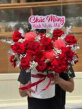 Hộp hoa đỏ sang trọng | Red Elegance G144