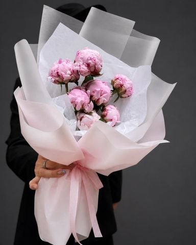 Bó mẫu đơn Sarah hồng – tinh khôi & sang trọng  G55