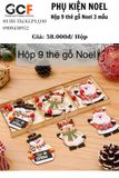 Hộp 9 Thẻ Gỗ Treo Trang Trí Noel