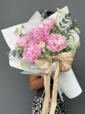 Bó hoa mẫu đơn hồng pastel | Nàng thơ dịu dàng G92
