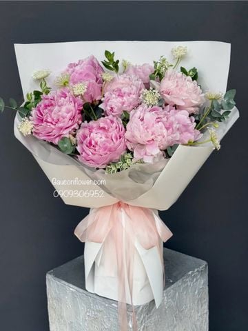 Bó mẫu đơn hồng pastel | Sweet Pink Peony  G94