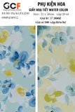 Set 20 Tờ Giấy Gói Hoa Họa Tiết Watercolor