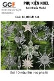 Set 10 Mẫu Thẻ Treo Pha Lê Trang Trí Noel