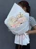Bó hồng pastel trắng hồng | Pastel White Pink Rose Bouquet G112