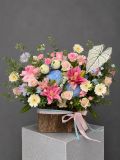 Giỏ hoa pastel ngọt ngào | Pastel Garden G141