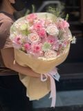 Bó hoa hồng pastel mix cúc tana – tone hồng ngọt ngào G12
