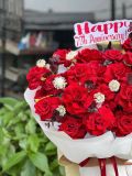 Bó hoa hồng đỏ cao cấp – anniversary sang trọng G14