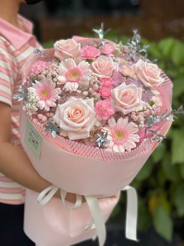 Bó Hoa Hồng Pastel | Pink Blush