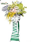 Kệ hoa chúc mừng tone vàng xanh G129