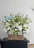 Giỏ hoa ly trắng tưởng nhớ Mẹ | White Lily Memory Basket G108