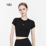  Áo croptop tập Yoga Gym Hibi Sports CR842 kiểu croptop có tay phối 2 bên, chất vải Hi Fabric, kèm mút ngực 
