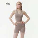  Quần đùi tập Yoga Gym Luxury Hibi Sports QS213 kiểu trơn, lưng cao tôn dáng, chất vải Hi Fabric 