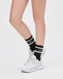  Tất thể thao Hibi Sports A022 Kiểu 2 vạch cổ cao có bo chun bàn chân, loại mỏng nhẹ thoải mái 