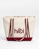  Túi tote đi tập Hibi Sports A023, chất liệu canvas cao cấp, có khóa kéo và túi trong 