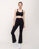  Quần Ống Loe Tập Yoga Gym Hibi Sports QD317 Lưng Cao Tôn Dáng, Chất Vải Lu Fabric 