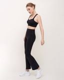  Quần Ống Loe Tập Yoga Gym Hibi Sports QD317 Lưng Cao Tôn Dáng, Chất Vải Lu Fabric 