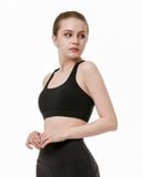  Áo bra tập Yoga Gym Hibi Sports BA520, kiểu 2 dây lưng tam giác, kèm mút ngực, chất vải Rib Fabric 