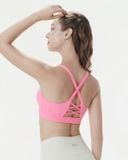  Áo bra tập Yoga Gym Hibi Sports BA520, kiểu 2 dây lưng tam giác, kèm mút ngực, chất vải Rib Fabric 