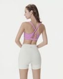  Áo bra tập Yoga Gym Hibi Sports BA520, kiểu 2 dây lưng tam giác, kèm mút ngực, chất vải Rib Fabric 