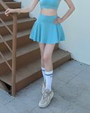  Váy thể thao Hibi Sports SK008 dáng xòe, phối né trắng hai bên phù hợp tập Pickleball, Tennis 