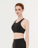  Áo bra tập Yoga Gym Hibi Sports BA523 kiểu ba lỗ viền trắng, kèm mút ngực 