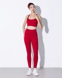  Áo bra tập Yoga Gym Hibi Sports BA525 Kiểu phối cắt sò viền cổ, kèm mút ngực, chất vải cao cấp Lu Fabric 