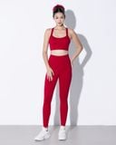  Áo bra tập Yoga Gym Hibi Sports BA525 Kiểu phối cắt sò viền cổ, kèm mút ngực, chất vải cao cấp Lu Fabric 