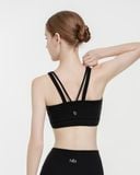  Áo bra tập Yoga Gym Hibi Sports BA527 kiểu cổ vuông 4 dây phối V, chất vải Hi Fabric, kèm mút ngực 