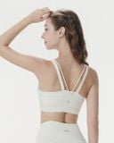  Áo bra tập Yoga Gym Hibi Sports BA527 kiểu cổ vuông 4 dây phối V, chất vải Hi Fabric, kèm mút ngực 