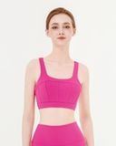  Áo bra tập Yoga Gym Hibi Sports BA527 kiểu cổ vuông 4 dây phối V, chất vải Hi Fabric, kèm mút ngực 