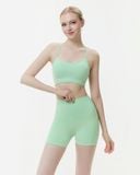  Quần đùi tập Yoga Gym Luxury Hibi Sports QS213 kiểu trơn, lưng cao tôn dáng, chất vải Hi Fabric 