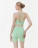  Quần đùi tập Yoga Gym Luxury Hibi Sports QS213 kiểu trơn, lưng cao tôn dáng, chất vải Hi Fabric 
