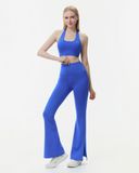  Quần Ống Loe Tập Yoga Gym Hibi Sports QD321 Kiểu Xẻ Tà, Chất Vải Lu Fabric 