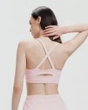  Áo tập Yoga Gym Hibi Sports BA530 kiểu 2 dây đan chéo, chất vải Rib cao cấp, kèm mút ngực 