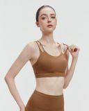  Áo tập Yoga Gym Luxury Hibi Sports BA531 kiểu cách điệu 2 lớp, kèm mút ngực, chất vải High Spandex 