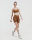  Quần đùi tập Yoga Gym Luxury Hibi Sports QS215 kiểu lưng cao cách điệu 2 lớp, chất vải High Spandex 