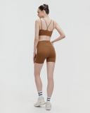  Áo tập Yoga Gym Luxury Hibi Sports BA531 kiểu cách điệu 2 lớp, kèm mút ngực, chất vải High Spandex 