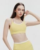  Áo tập Yoga Gym Luxury Hibi Sports BA531 kiểu cách điệu 2 lớp, kèm mút ngực, chất vải High Spandex 