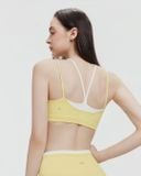 Áo tập Yoga Gym Luxury Hibi Sports BA531 kiểu cách điệu 2 lớp, kèm mút ngực, chất vải High Spandex 