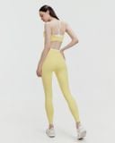  Quần dài tập Yoga Gym Luxury Hibi Sports QD336 kiểu lưng cao cách điệu 2 lớp, chất vải High Spandex 