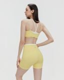  Quần đùi tập Yoga Gym Luxury Hibi Sports QS215 kiểu lưng cao cách điệu 2 lớp, chất vải High Spandex 
