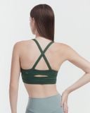  Áo tập Yoga Gym Hibi Sports BA532 kiểu 2 dây đan chéo, chất vải xược thể thao, kèm mút ngực 