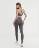  Quần dài tập Yoga Gym Luxury Hibi Sports QD336 kiểu lưng cao cách điệu 2 lớp, chất vải High Spandex 