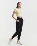  Áo Croptop Ngắn Tay Tập Yoga Gym Hibi Sports Cr814 Kiểu Basic, Kèm Mút Ngực 