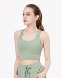  [XẢ KHO] Áo Tập Yoga Gym Hibi Sports CR829 Kiểu Ba Lỗ Phối Trước, Kèm Mút Ngực 