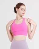  Áo Tập Yoga Gym Hibi Sports CR829 Kiểu Ba Lỗ Phối Trước, Kèm Mút Ngực 