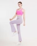  Quần ống loe tập Yoga Gym Hibi Sports QD324 kiểu trơn phối đường nâng mông, chất vải cao cấp Lu Fabric 