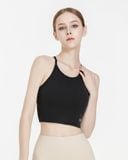  Áo croptop tập Yoga Gym Hibi Sports CR835, kiểu ba lỗ 2 dây vải thun gân, kèm mút ngực 