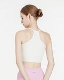  Áo croptop tập Yoga Gym Hibi Sports CR835, kiểu ba lỗ 2 dây vải thun gân, kèm mút ngực 