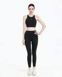  Quần dài tập Yoga Gym Hibi Sports QD327 Kiểu trơn phối đường nâng mông, chất vải cao cấp Lu Fabric 